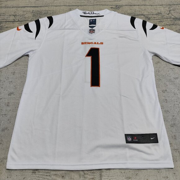 NFL Other - NFL Bengals #1 Chase White Tiger-Stripe Jersey
